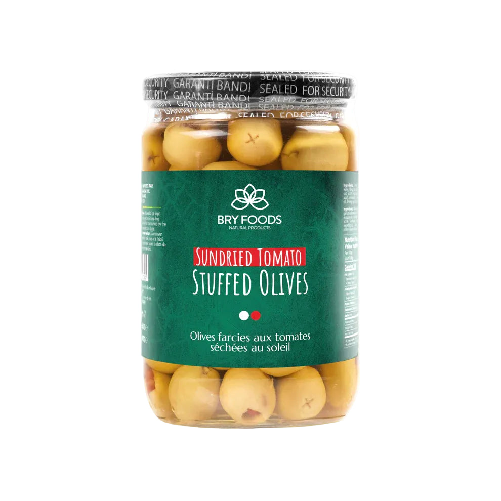 Sundried Tomato Stuffed Olives