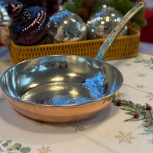 Solid Copper Frying Pan with Handle – 20cm No:4
