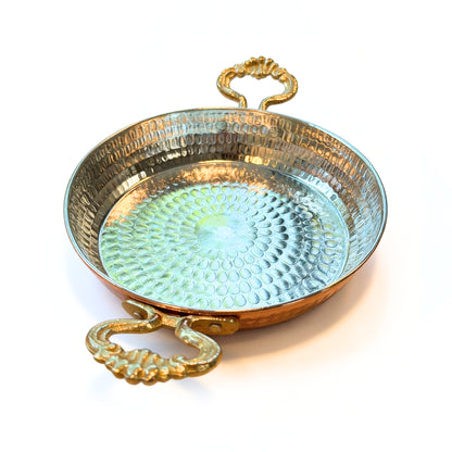 Solid Copper Frying Pan – 18cm No:3