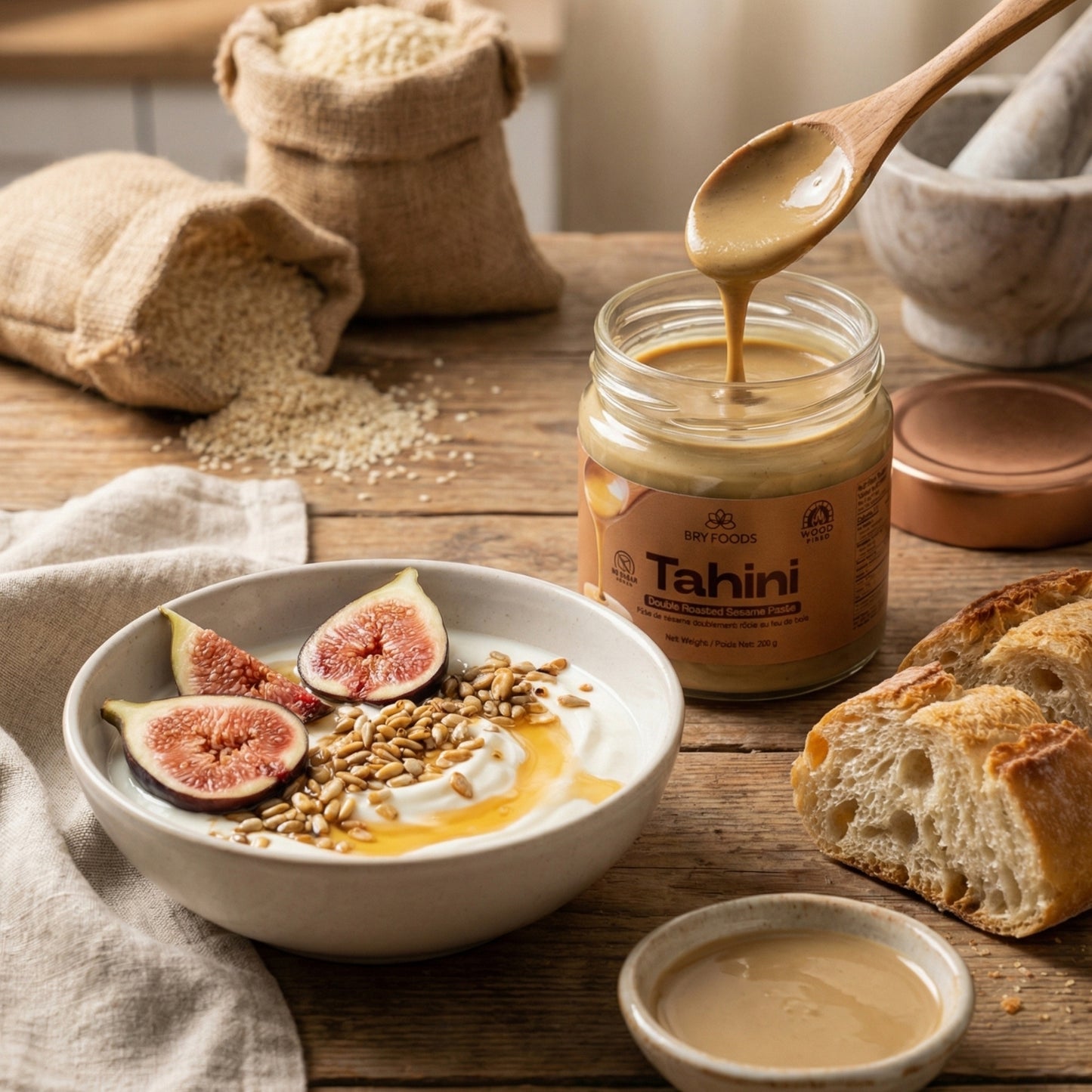 Tahini – Double Roasted Wood-Fired Sesame Paste